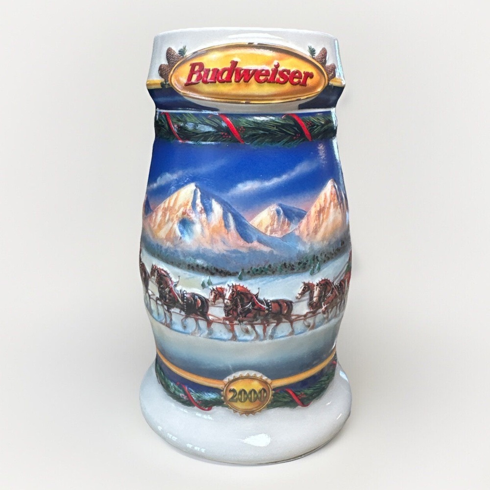 Anheuser Busch-Budweiser CS416S "Holiday in the Mountains" 2000 Holiday‎ Stein